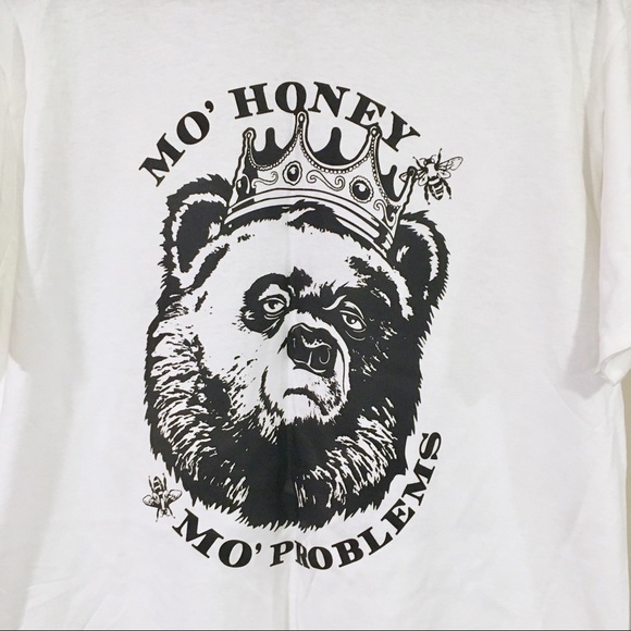 NWOT white Mo Honey Mo Problems graphic t-shirt - Picture 4 of 4